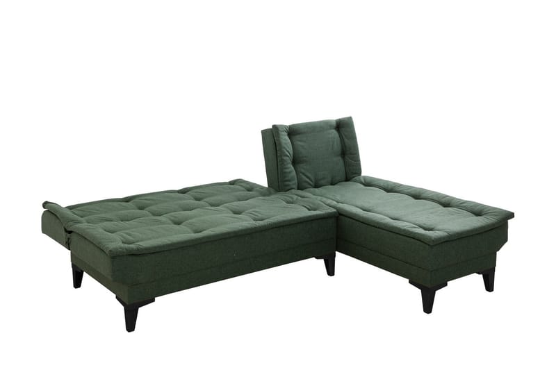 Hunterville Bäddsoffa m. Divan 4-sits - Grön - Bäddsoffa - Bäddsoffa divan