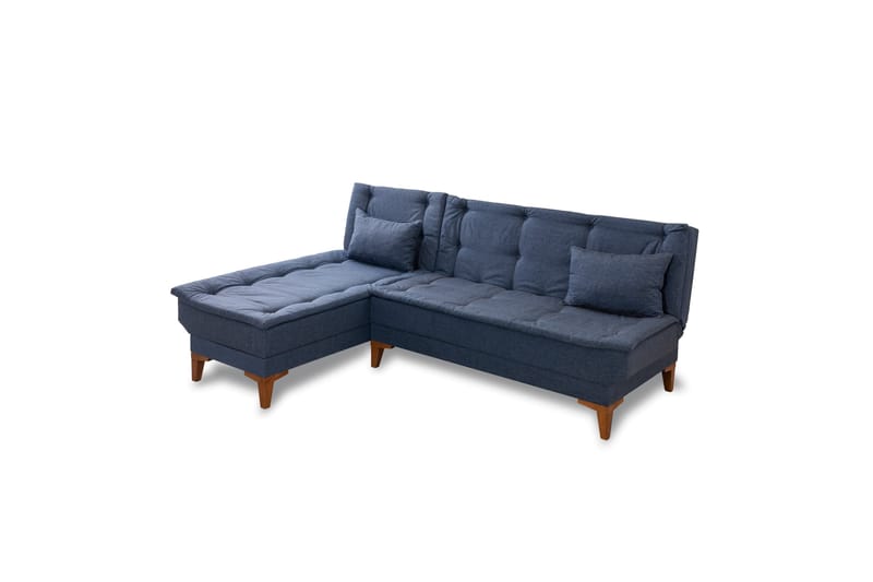 Hunterville Bäddsoffa m. Divan 4-sits - Mörkblå - Bäddsoffa - Bäddsoffa divan