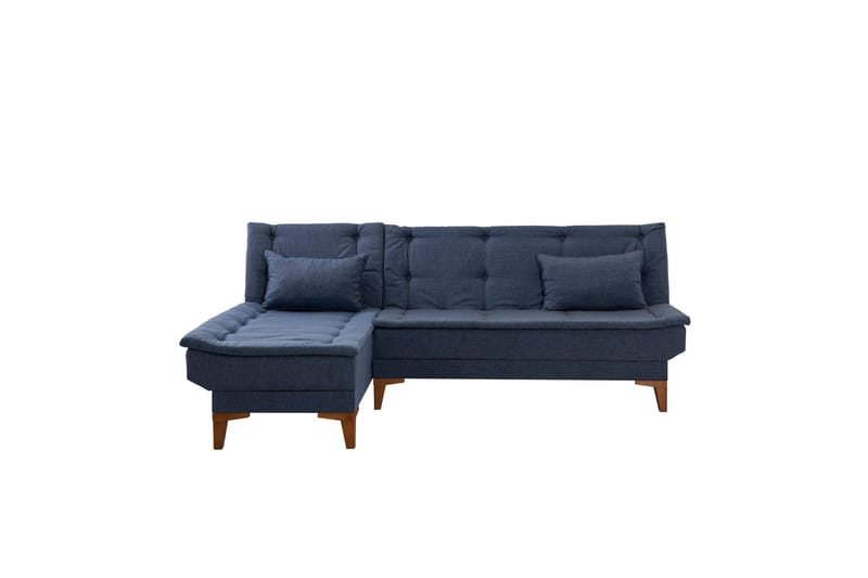 Hunterville Bäddsoffa m. Divan 4-sits - Mörkblå - Bäddsoffa - Bäddsoffa divan