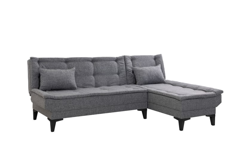 Hunterville Bäddsoffa m. Divan 4-sits - Mörkgrå - Bäddsoffa - Bäddsoffa divan