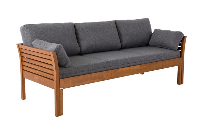 Kanerva Bäddsoffa Ram 200 cm Valnöt - Möbler - Soffa - Bäddsoffa