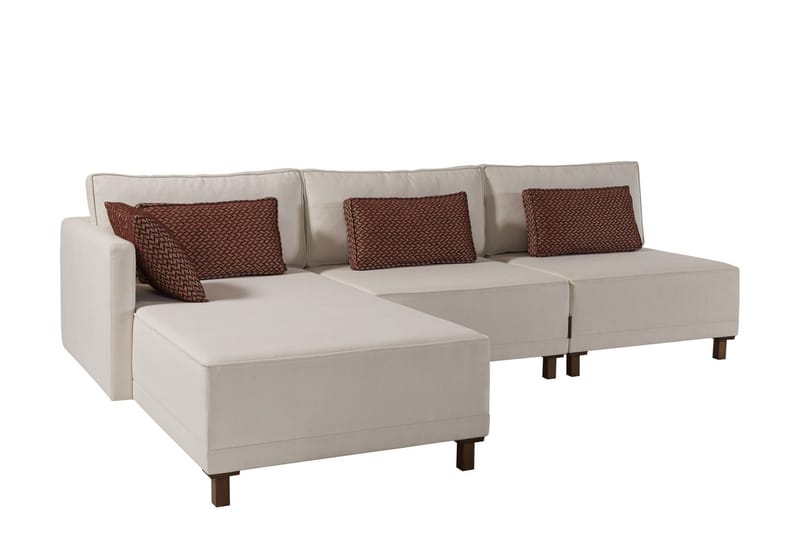 Matris 4-sits Bäddsoffa med Divan - Beige - Möbler - Soffa - Bäddsoffa