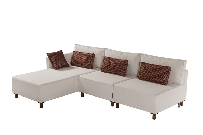 Matris 4-sits Bäddsoffa med Divan - Beige - Möbler - Soffa - Bäddsoffa