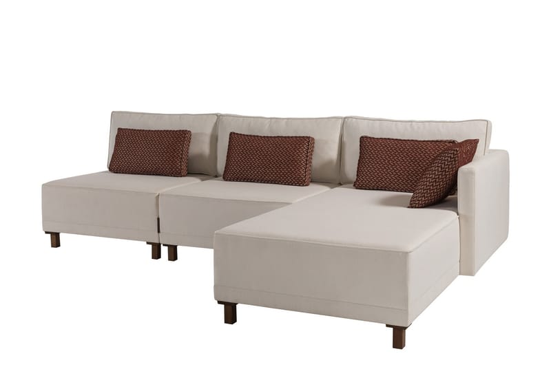 Matris 4-sits Bäddsoffa med Divan - Beige - Möbler - Soffa - Bäddsoffa