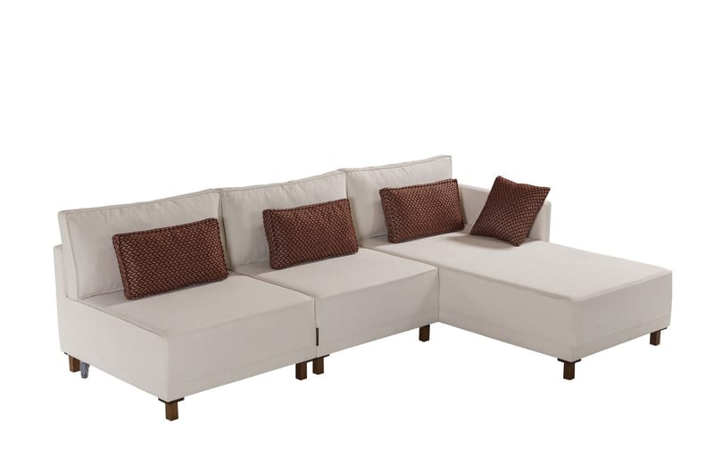 Matris 4-sits Bäddsoffa med Divan - Beige - Möbler - Soffa - Bäddsoffa