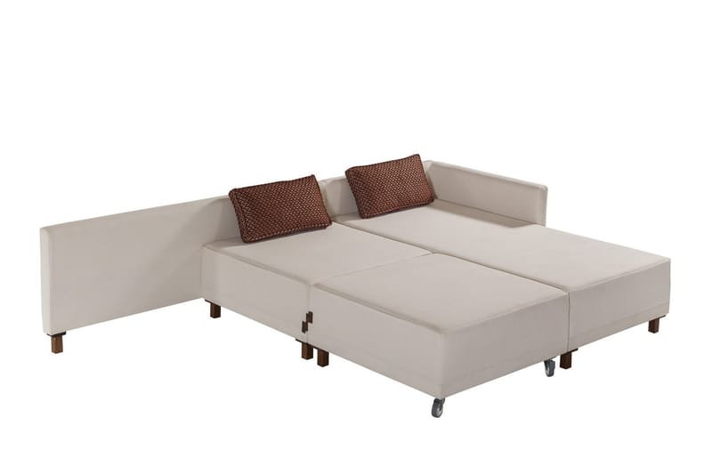 Matris 4-sits Bäddsoffa med Divan - Beige - Möbler - Soffa - Bäddsoffa