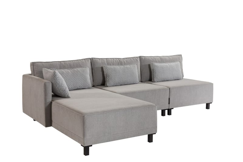 Matris 4-sits Bäddsoffa med Divan - Grå - Möbler - Soffa - Bäddsoffa