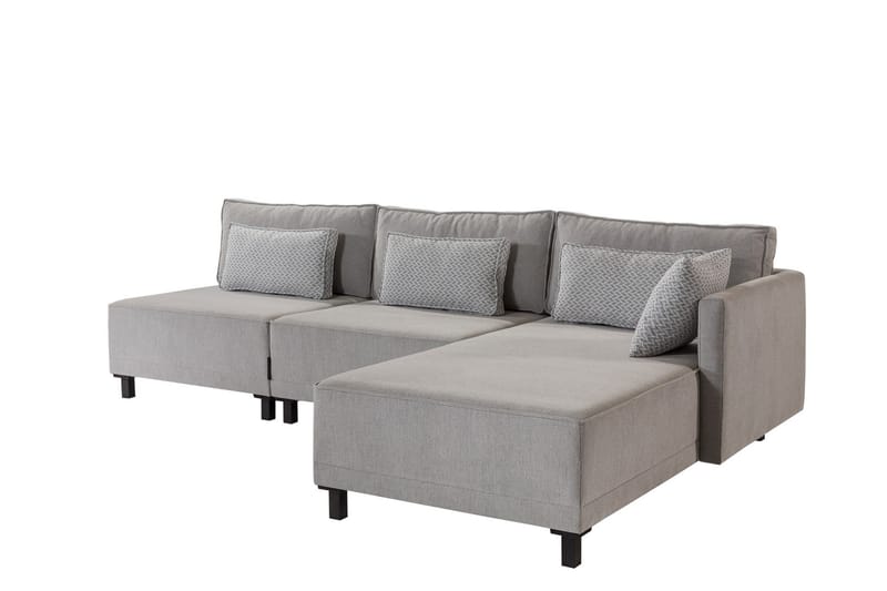 Matris 4-sits Bäddsoffa med Divan - Grå - Möbler - Soffa - Bäddsoffa