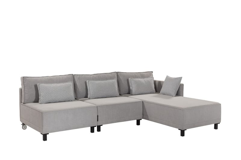 Matris 4-sits Bäddsoffa med Divan - Grå - Möbler - Soffa - Bäddsoffa