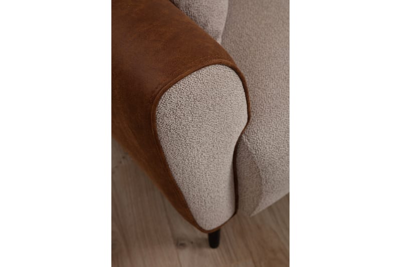 Rebelo Bäddsoffa med divan - Beige - Bäddsoffa - Hörnbäddsoffa