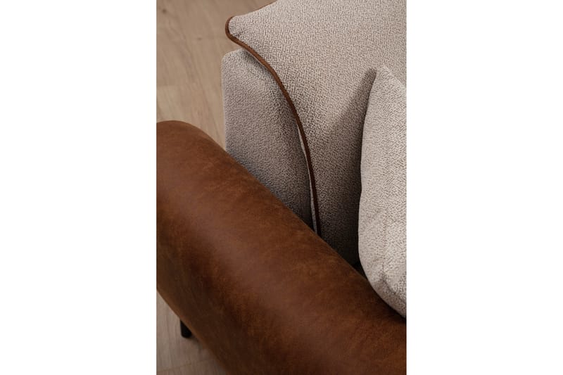 Rebelo Bäddsoffa med divan - Beige - Bäddsoffa - Hörnbäddsoffa