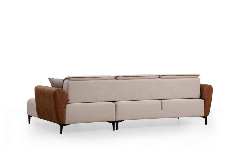 Rebelo Bäddsoffa med divan - Beige - Bäddsoffa - Hörnbäddsoffa