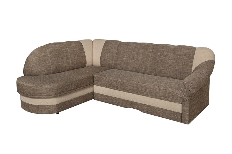 Sandra 7-sits Hörnbäddsoffa Vänster, Beige