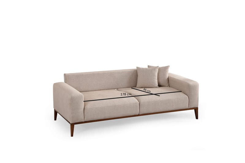 Sinor Bäddsoffa 4-sits - Beige - Möbler - Soffa - Bäddsoffa