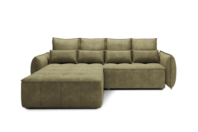 Takara Bäddsoffa med Divan 3-sits - Grön - Möbler - Soffa - Bäddsoffa