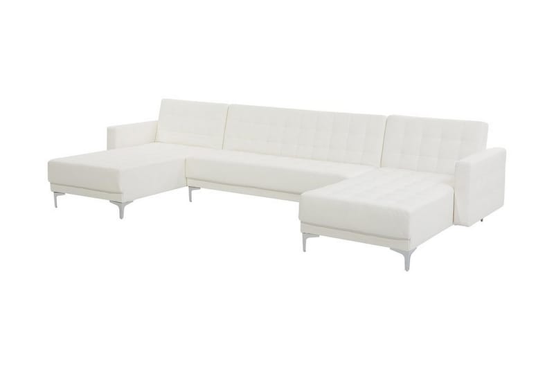 Toomey Bäddsoffa med Divan - Vit - Bäddsoffa - U bäddsoffa - Bäddsoffa divan