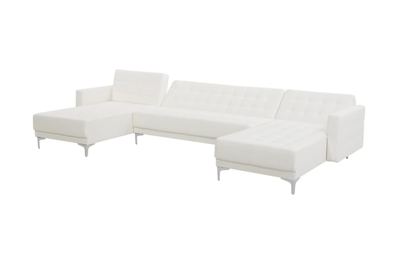 Toomey Bäddsoffa med Divan - Vit - Bäddsoffa - U bäddsoffa - Bäddsoffa divan