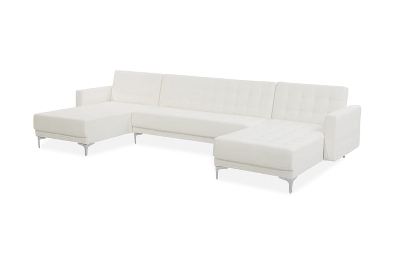 Toomey Bäddsoffa med Divan - Vit - Bäddsoffa - U bäddsoffa - Bäddsoffa divan