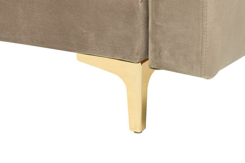 Toomey Hörnbäddsoffa Höger Sammet - Beige - Möbler - Soffa - Bäddsoffa