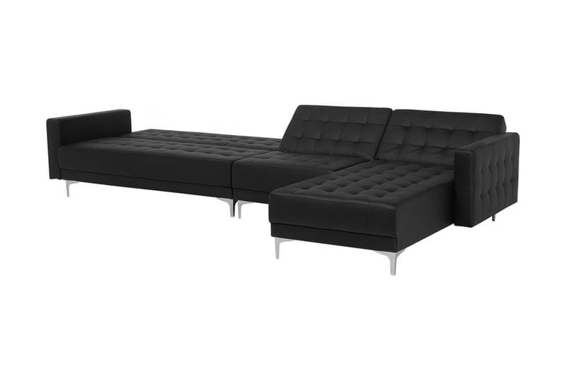 Toomey Hörnbäddsoffa Large Vänster Konstläder - Svart - Bäddsoffa - Bäddsoffa divan