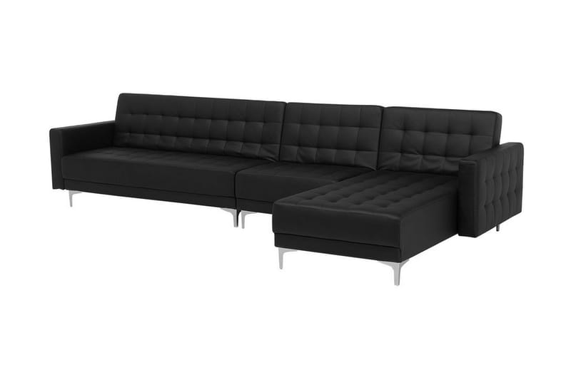 Toomey Hörnbäddsoffa Large Vänster Konstläder - Svart - Bäddsoffa - Bäddsoffa divan