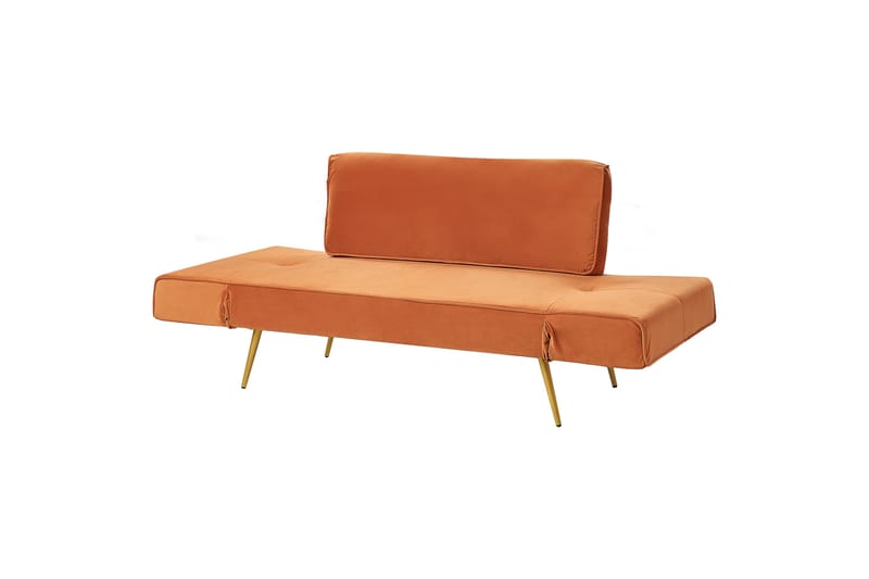 Touya Bäddsoffa 2-sits - Guld/Orange - Möbler - Soffa - Bäddsoffa