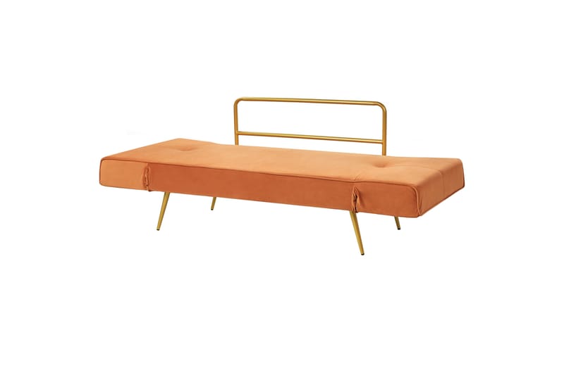 Touya Bäddsoffa 2-sits - Guld/Orange - Möbler - Soffa - Bäddsoffa