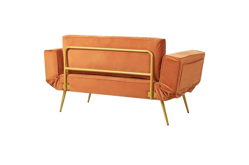 Touya Bäddsoffa 2-sits - Guld/Orange - Möbler - Soffa - Bäddsoffa