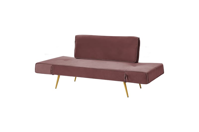 Touya Bäddsoffa 2-sits - Guld/Rosa - Möbler - Soffa - Bäddsoffa