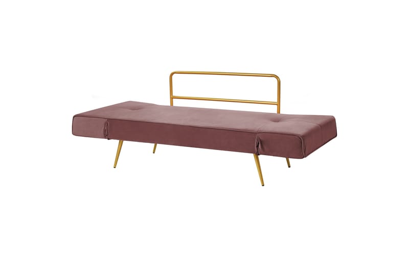 Touya Bäddsoffa 2-sits - Guld/Rosa - Möbler - Soffa - Bäddsoffa