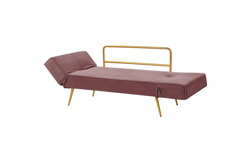 Touya Bäddsoffa 2-sits - Guld/Rosa - Möbler - Soffa - Bäddsoffa