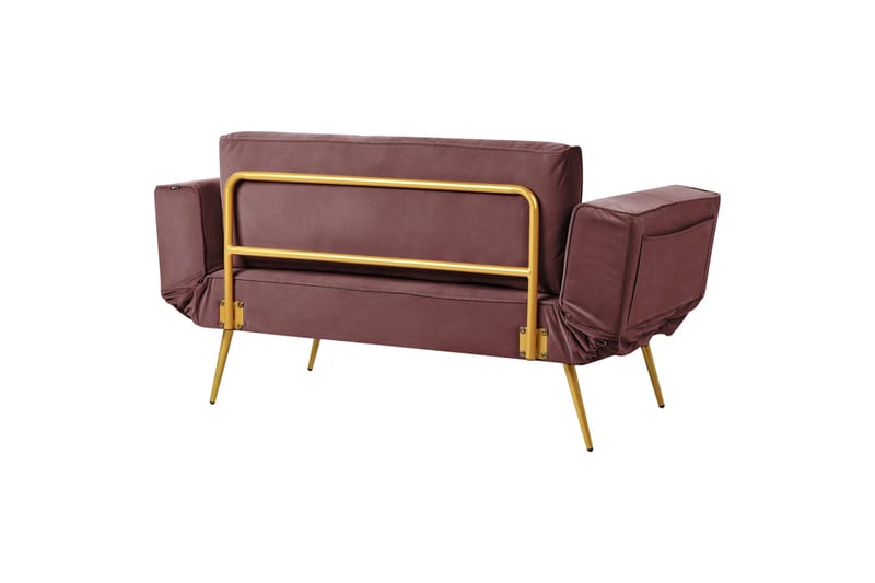 Touya Bäddsoffa 2-sits - Guld/Rosa - Möbler - Soffa - Bäddsoffa