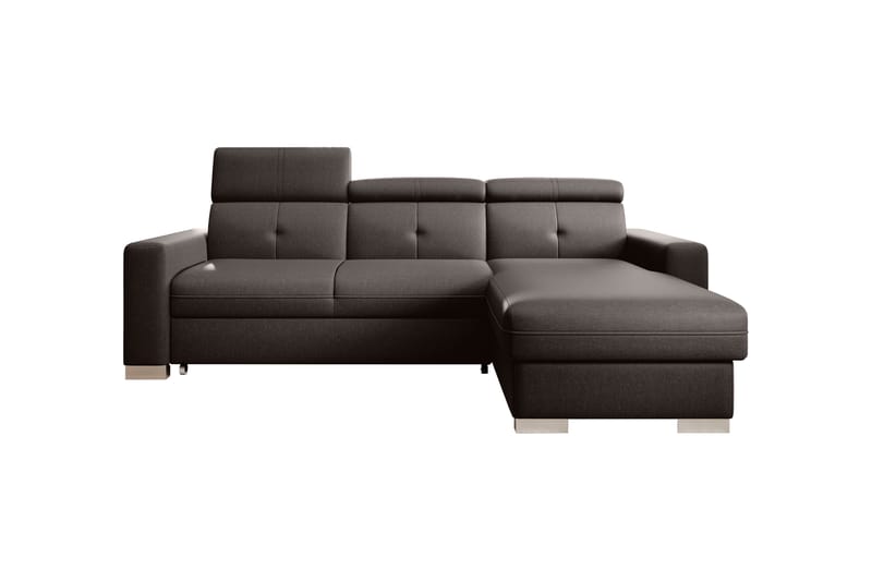 Trent Bäddsoffa m. Divan med Förvaring 3-sits - Mörkbrun - Bäddsoffa - Bäddsoffa divan