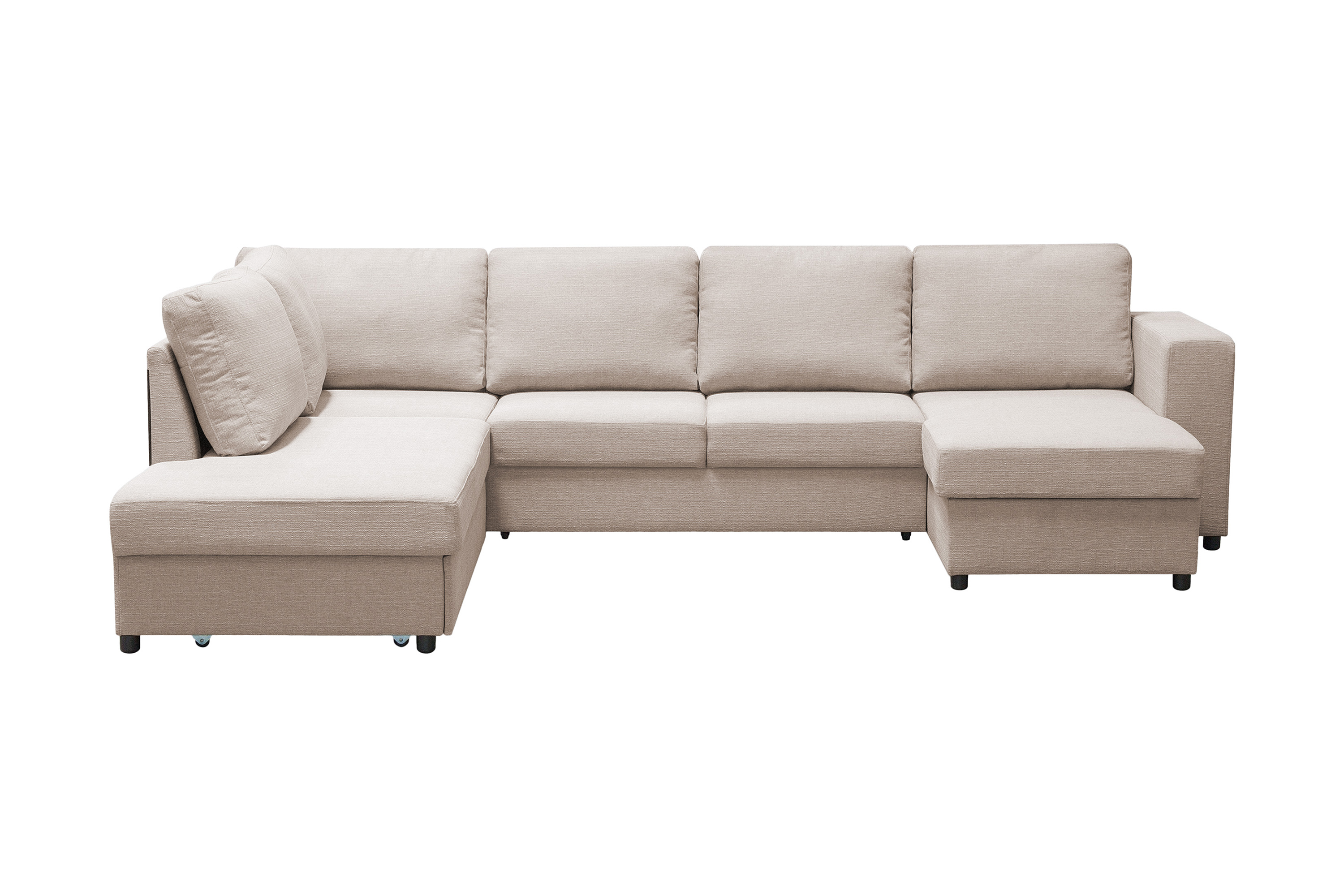 Scandinavian Choice Verona U-Bäddsoffa Vänster - Beige Bäddsoffa Grå,Beige Tyg