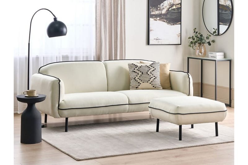 Balint Soffa 3-sits - Beige/Svart - Möbler - Soffa - 3 sits soffa