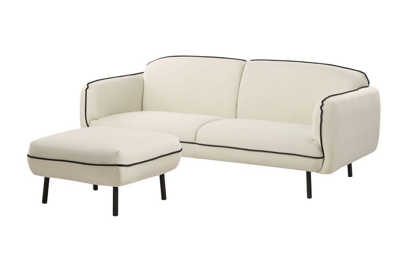 Balint Soffa 3-sits - Beige/Svart - Möbler - Soffa - 3 sits soffa