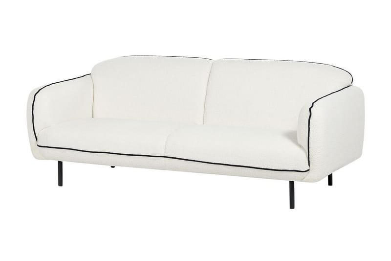 Balint Soffa 3-sits - Vit/Svart - Möbler - Soffa - 3 sits soffa