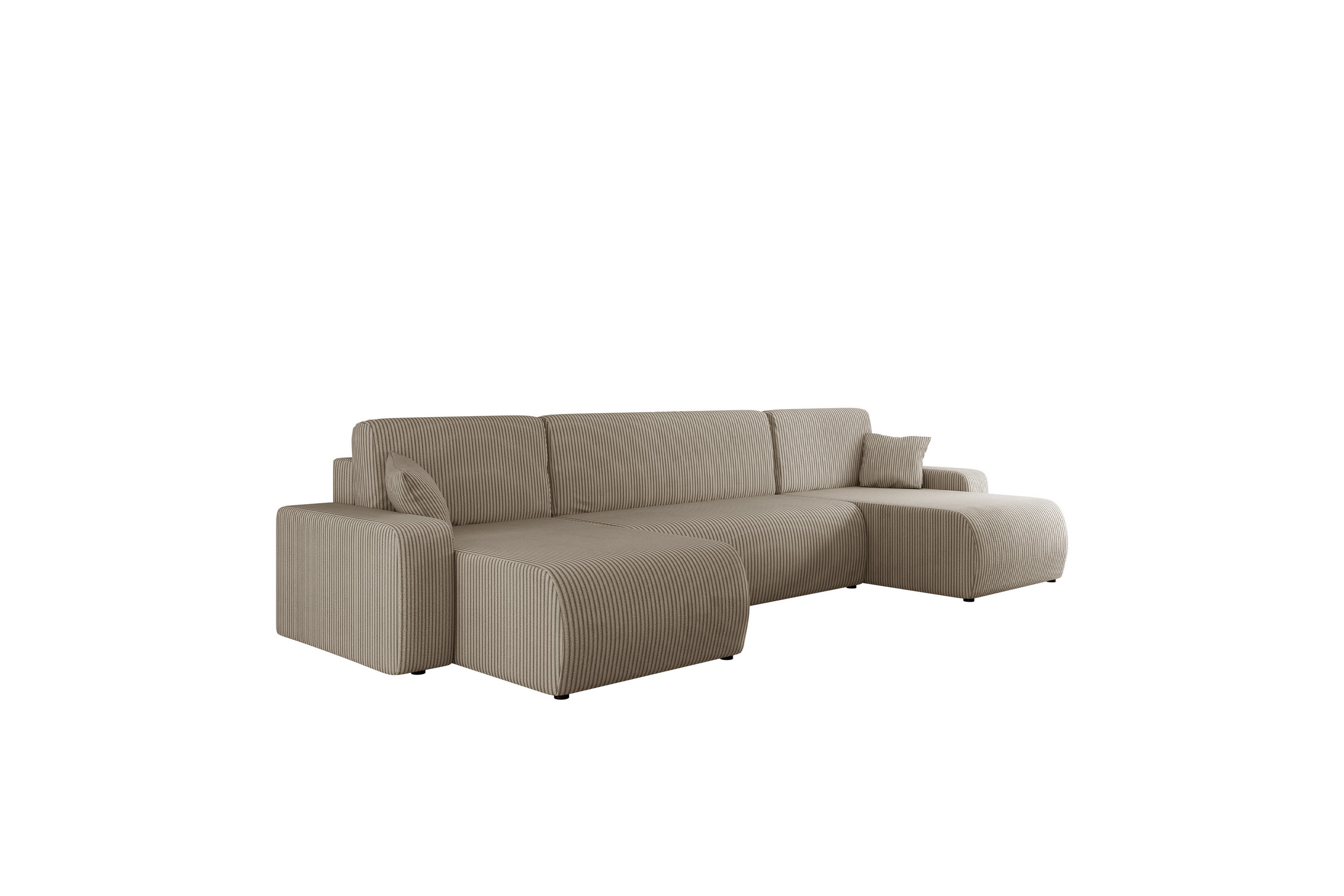 Barile Soffa Dubbeldivan 4-sits - Beige U-soffa