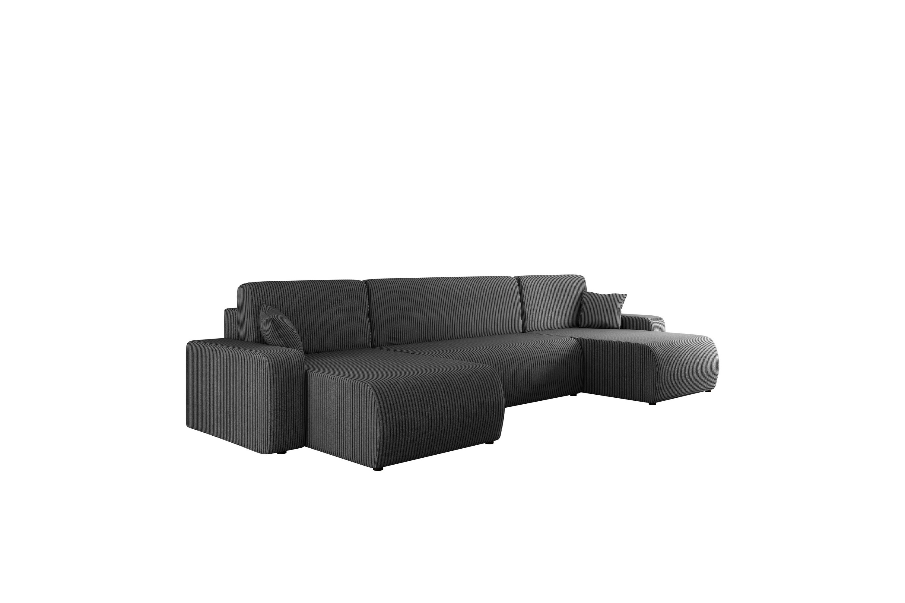 Barile Soffa Dubbeldivan 4-sits - Grå U-soffa