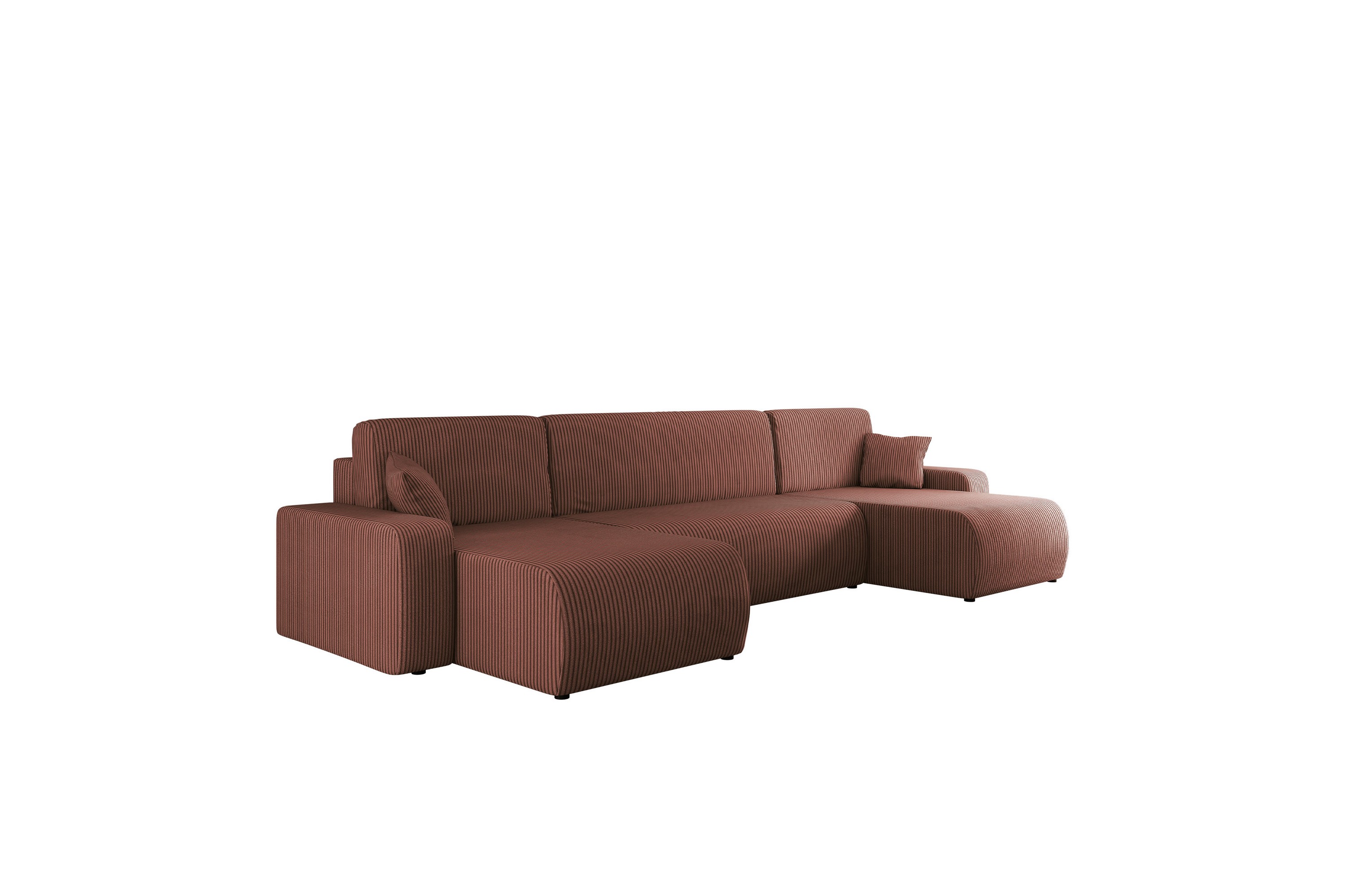 Barile Soffa Dubbeldivan 4-sits - Rosa U-soffa