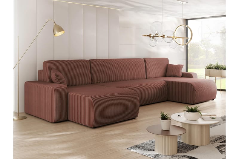 Barile Soffa Dubbeldivan 4-sits - Rosa - Möbler - Soffa - U-soffa