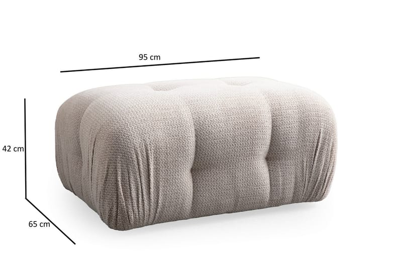 Bengul Soffa med Divan 2-sits - Cream - Möbler - Soffa - Divansoffor & schäslongsoffa