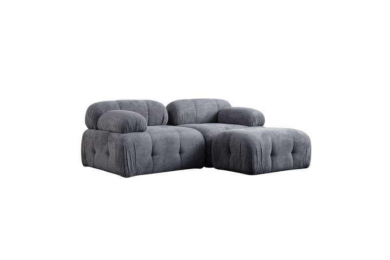 Bengul Soffa med Divan 2-sits - Grå - Möbler - Soffa - Divansoffor & schäslongsoffa