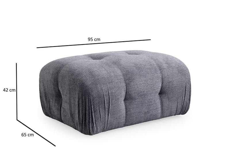 Bengul Soffa med Divan 2-sits - Grå - Möbler - Soffa - Divansoffor & schäslongsoffa