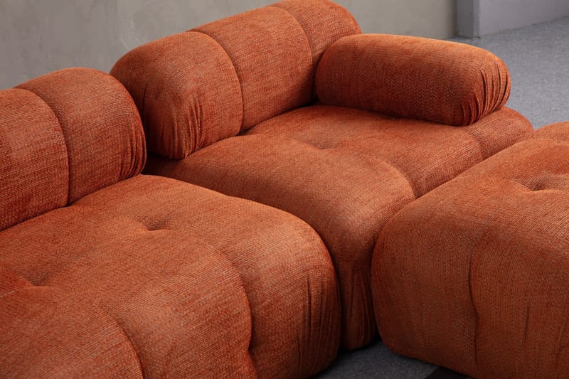 Bengul Soffa med Divan 2-sits - Orange - Möbler - Soffa - Divansoffor & schäslongsoffa