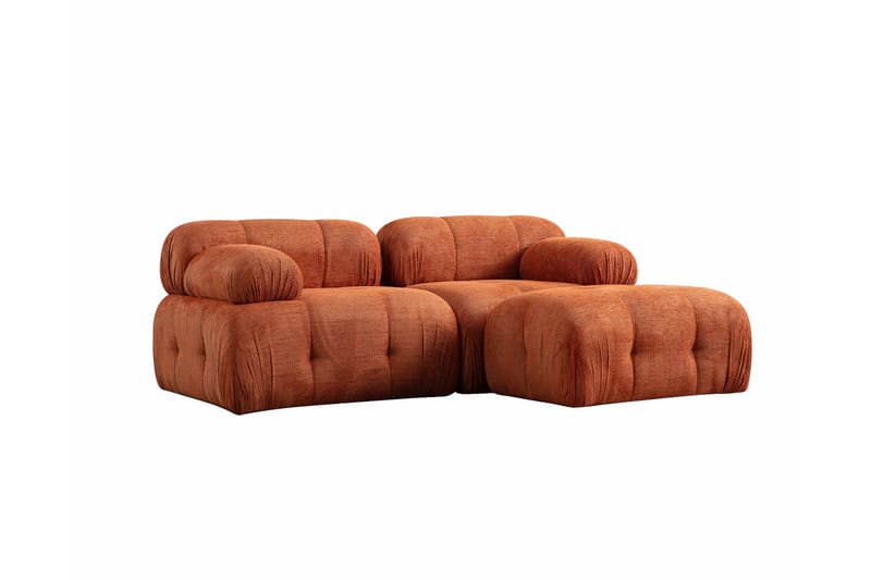 Bengul Soffa med Divan 2-sits - Orange - Möbler - Soffa - Divansoffor & schäslongsoffa