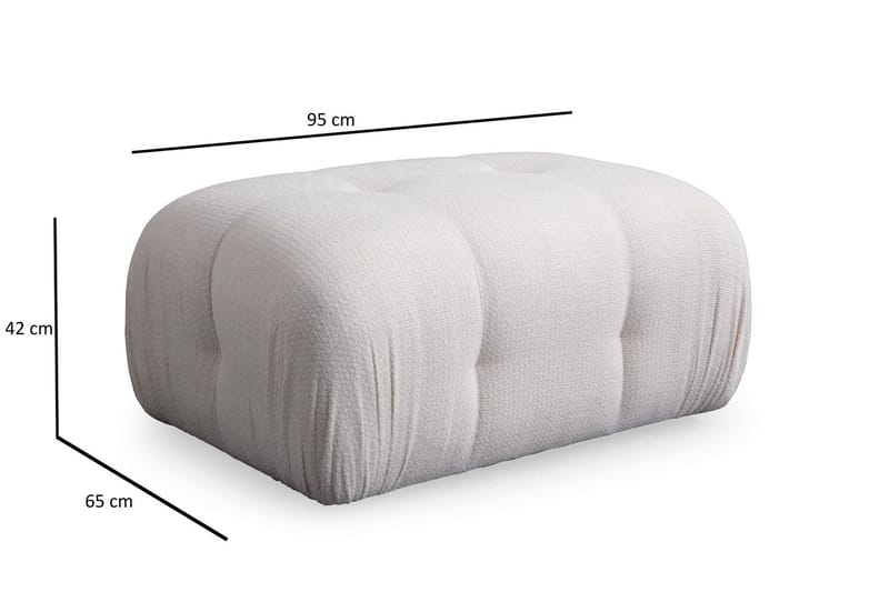 Bengul Soffa med Divan 2-sits - Vit - Möbler - Soffa - Divansoffor & schäslongsoffa