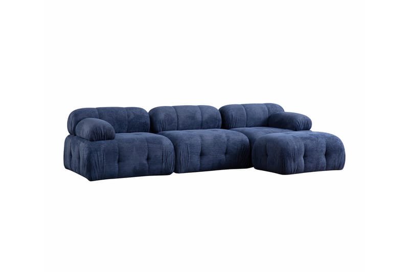 Bengul Soffa med Divan 3-sits - Blå - Möbler - Soffa - Divansoffor & schäslongsoffa