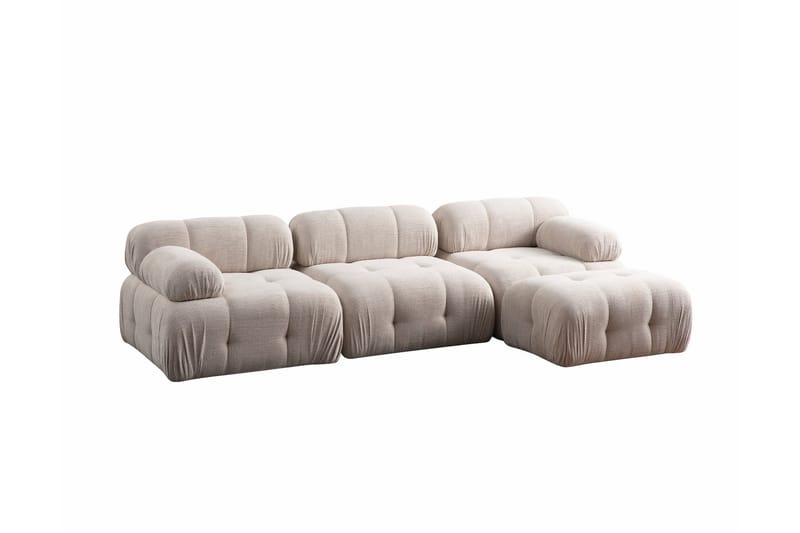 Bengul Soffa med Divan 3-sits - Cream - Möbler - Soffa - Divansoffor & schäslongsoffa