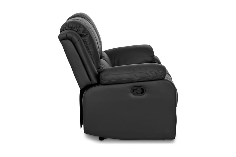 Norbo Liten Reclinersoffa 2-sits Konstläder - Fällbar soffa - Biosoffa - Svart / Mörk - Möbler - Soffa - Biosoffa & reclinersoffa - 2 sits biosoffa & reclinersoffa